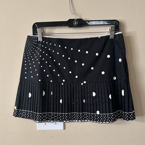 Elie Tahari - Black and White Polka Dot Skirt - 10P